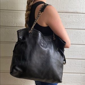 Tory Burch Extra Large Pebbled Leather Tote